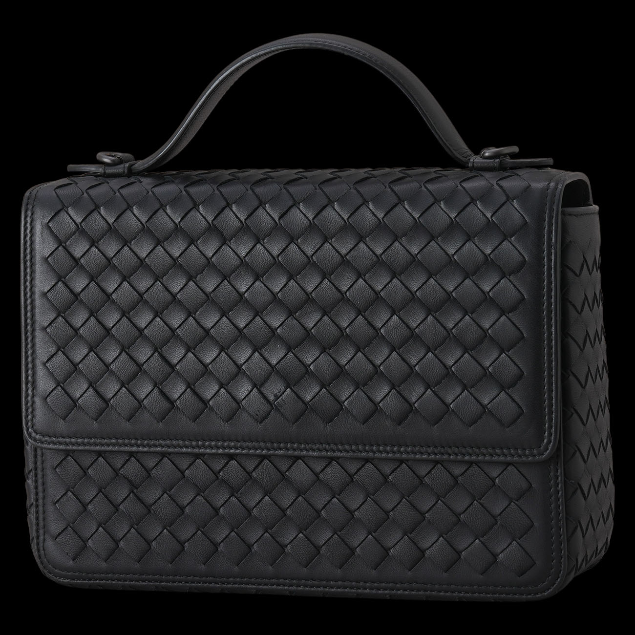 BOTTEGA VENETA(USED)보테가베네타 인트레치아토 알룸나 탑핸들 숄더백 스몰